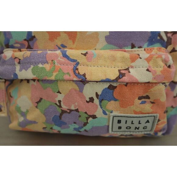 Billabong JABGQBMI Women's Purple Floral Mini Mama Canvas Backpack - Picture 9 of 10